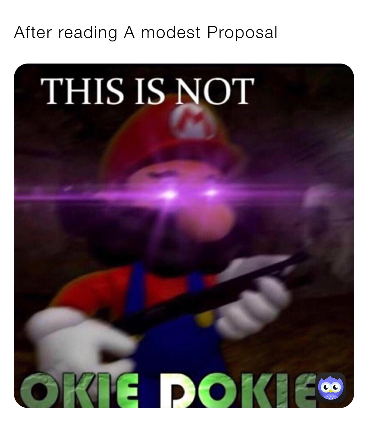 After reading A modest Proposal 