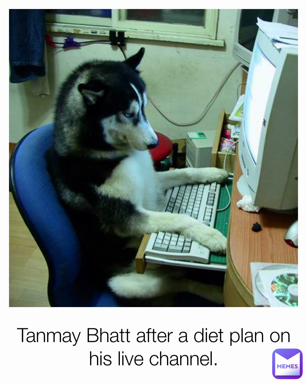 Tanmay Bhatt after a diet plan on his live channel.