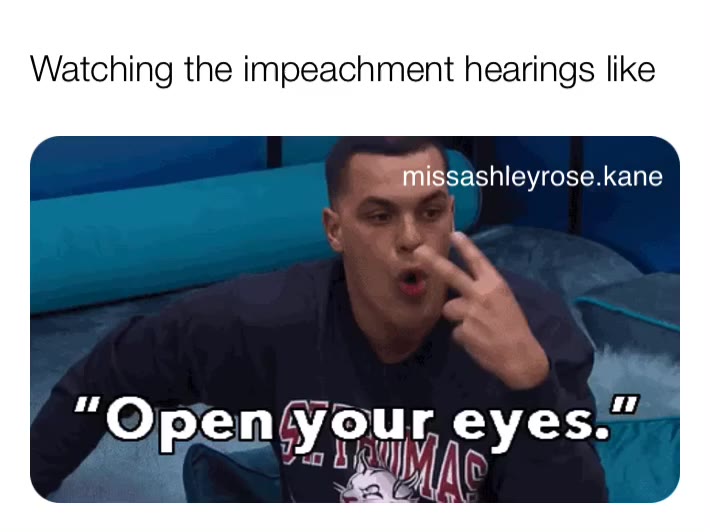 Watching the impeachment hearings like  #impeachtrump  #trumpmemememes  #trumpmemememes  #trumpmeme  #trumpsucks  #bigbrother  #joshmartinez  #followme