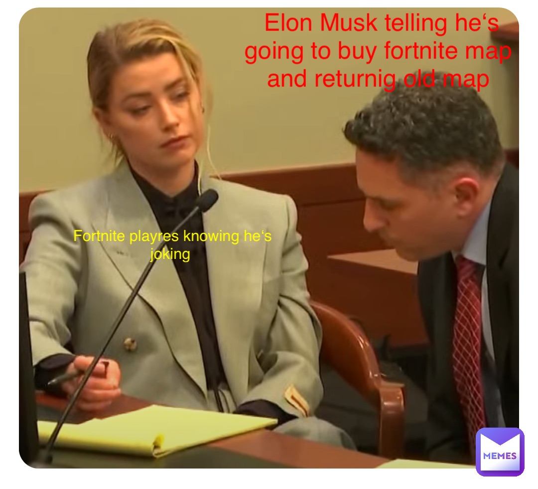 Double tap to edit Elon Musk telling he‘s going to buy fortnite map and returnig old map Fortnite playres knowing he‘s joking