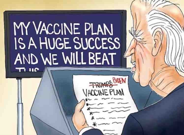 They are literally taking credit for Trumps vaccine plan #politicalmemes