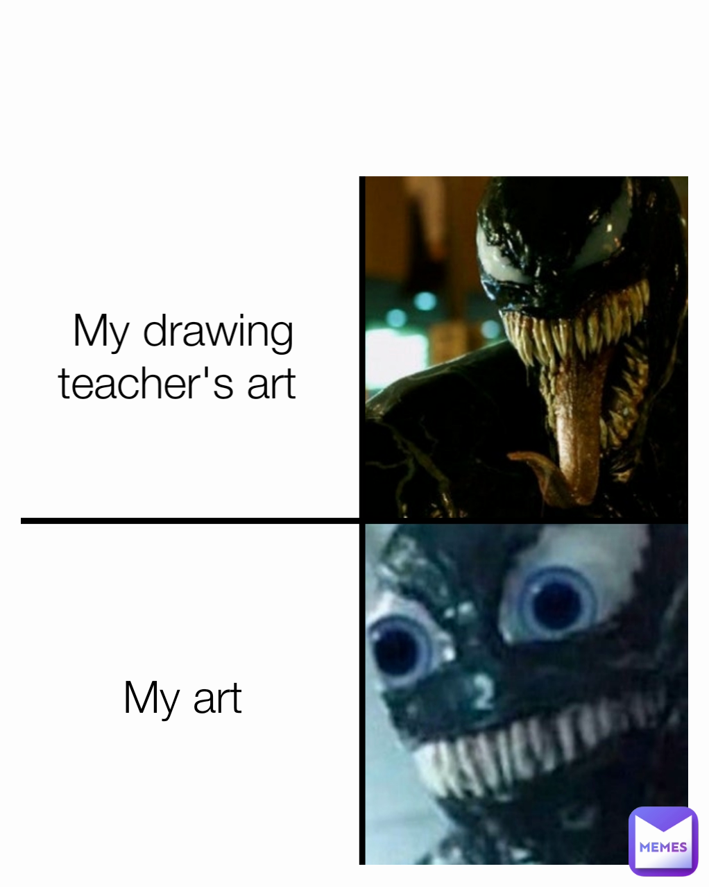 My drawing teacher's art  My art