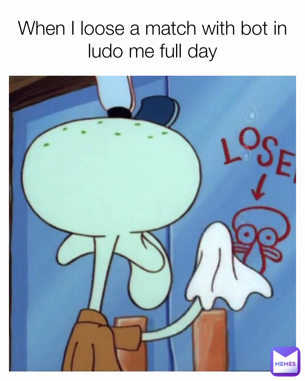 When I loose a match with bot in ludo me full day