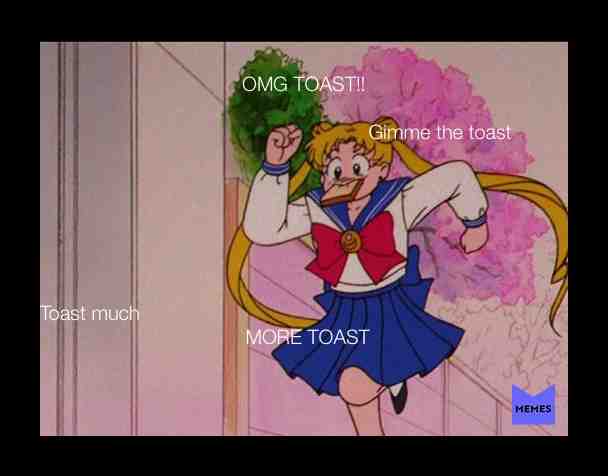 When you see toast  #toast  #sailormoon