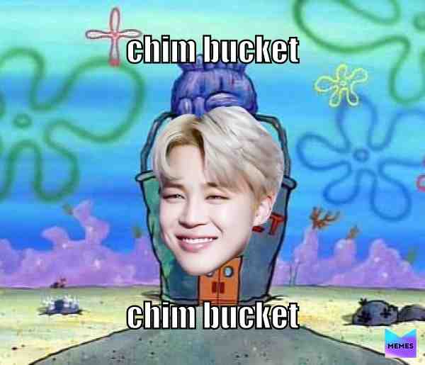 chim bucket chim bucket  #btsmemes  #jiminmemes
