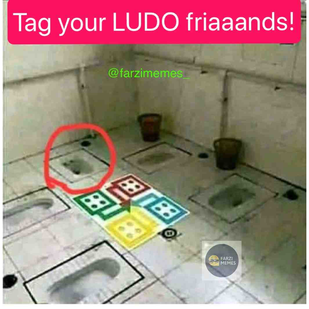 Tag you LUDO mates!
.
\ud83e\udd23\ud83d\ude02\ud83d\udd25\ud83e\udd19\ud83d\ude1d\ud83e\udd23
.
Follow @farzimemes_