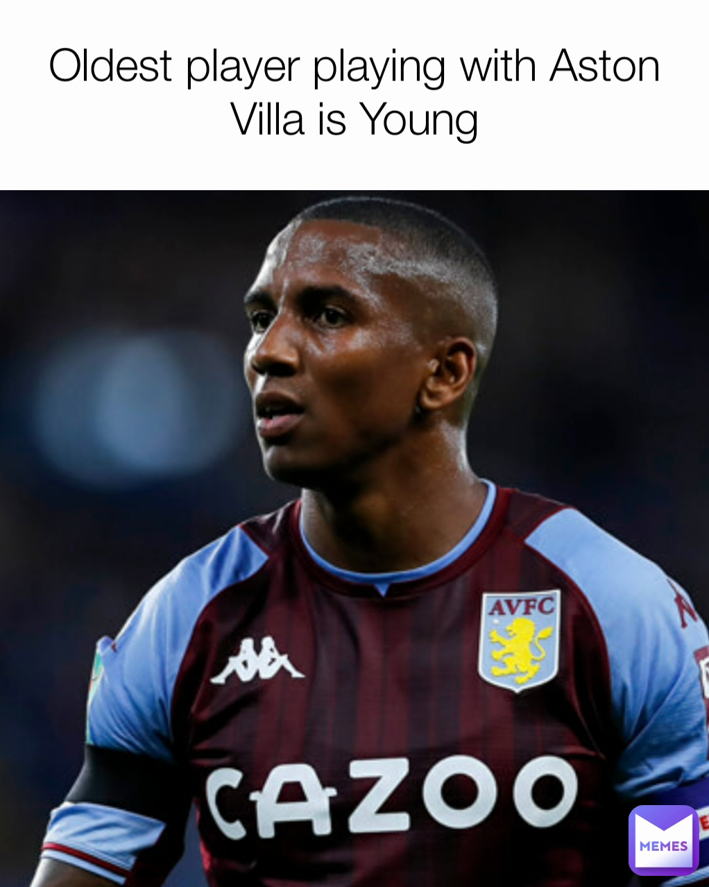 Oldest player playing with Aston Villa is Young