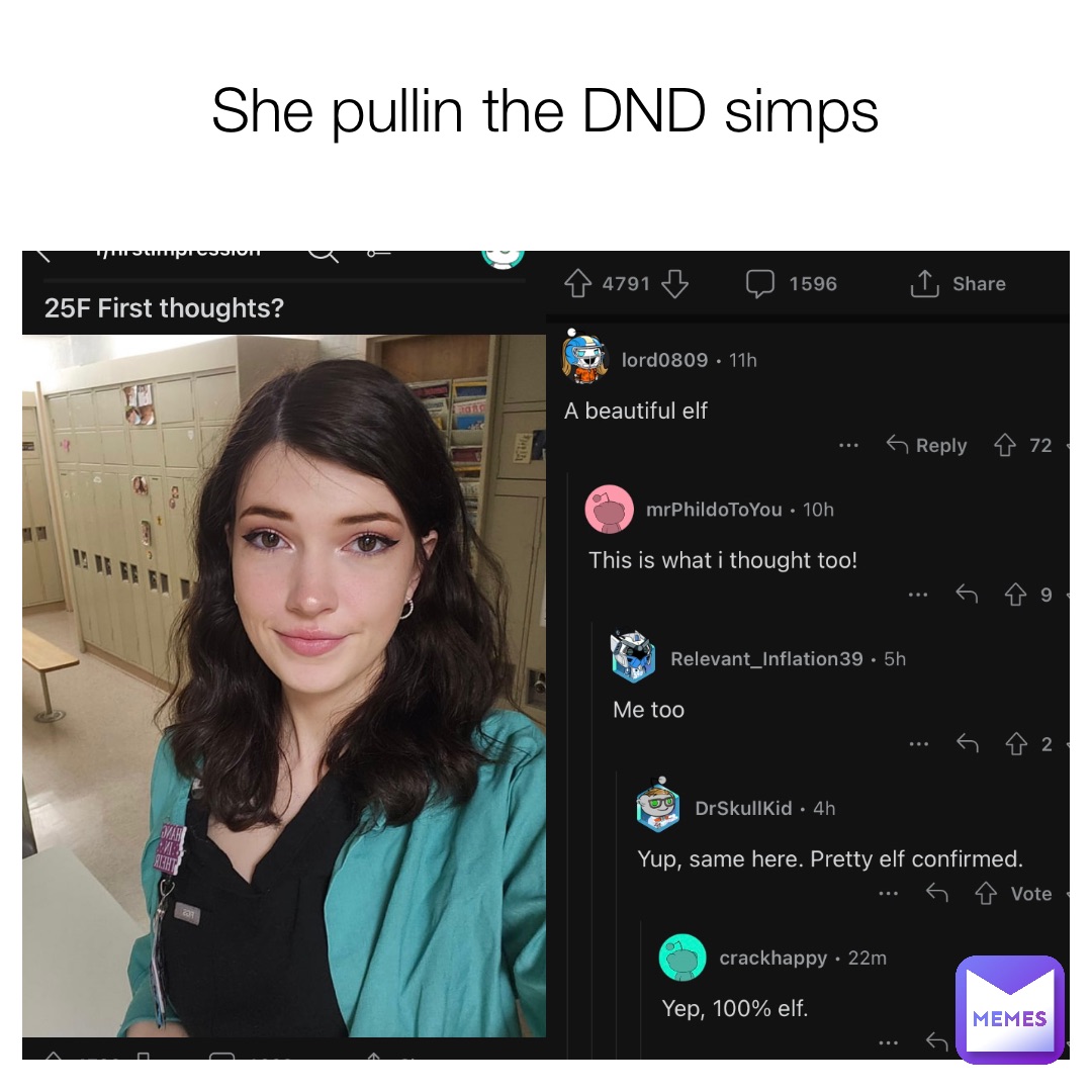 She pullin the DND simps