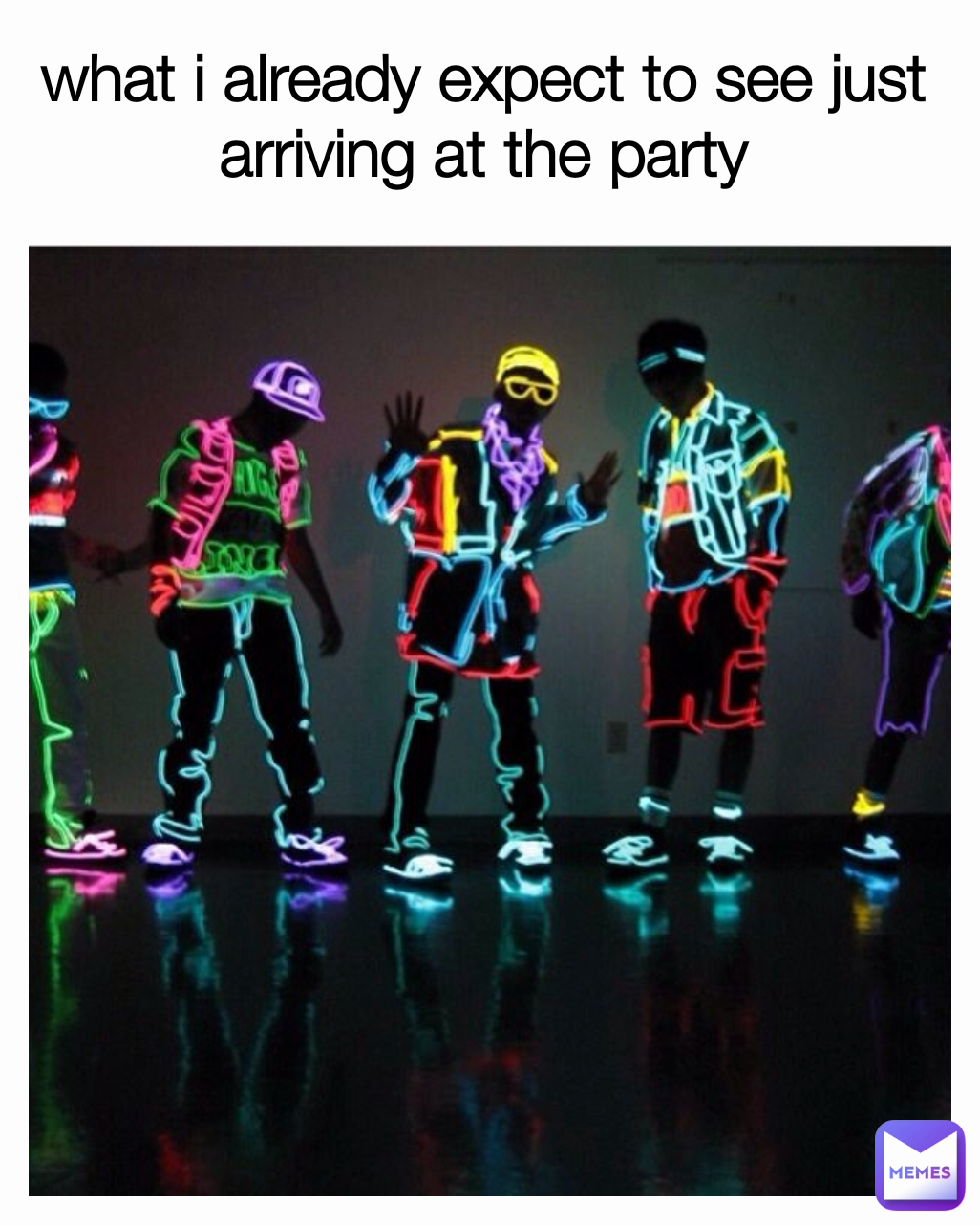 what i already expect to see just arriving at the party