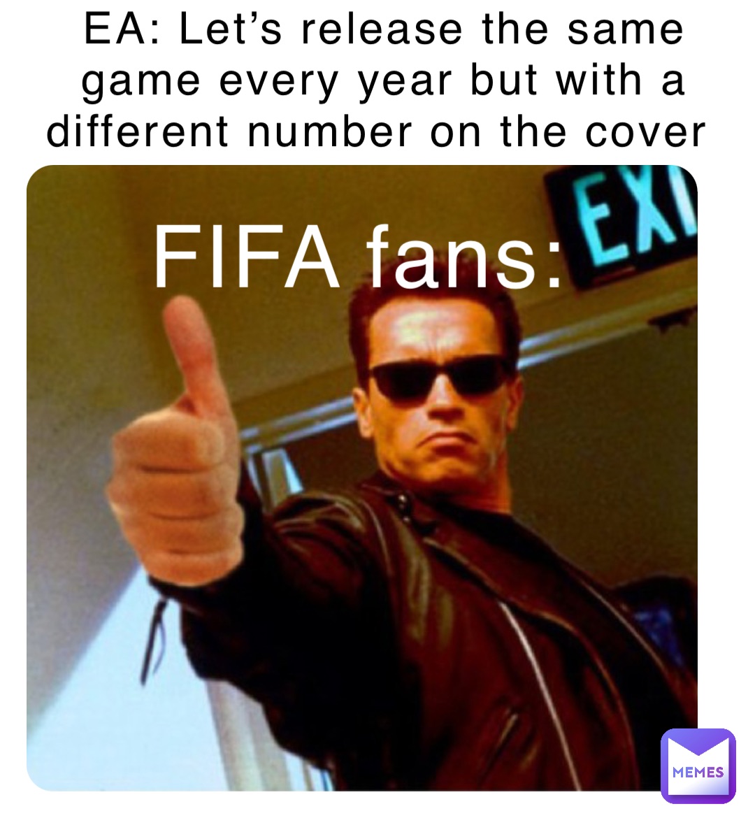 EA: Let’s release the same game every year but with a different number on the cover FIFA fans: