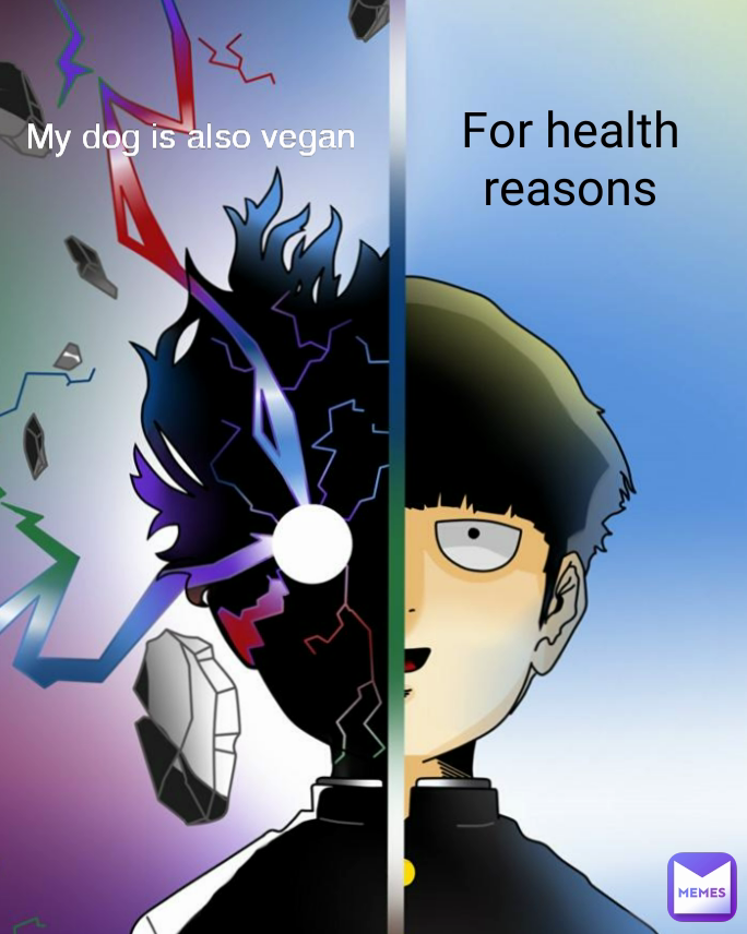 My dog is also vegan For health reasons