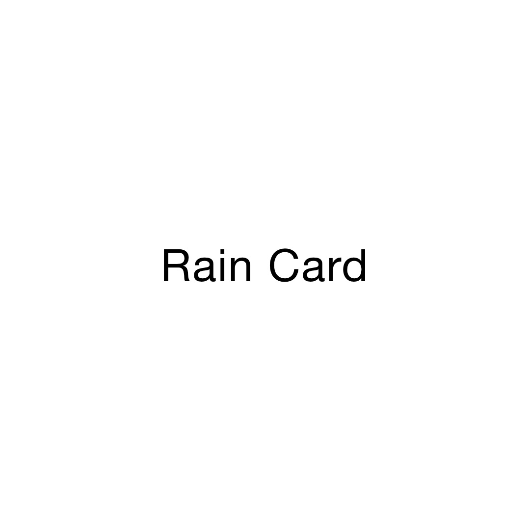 Rain Card