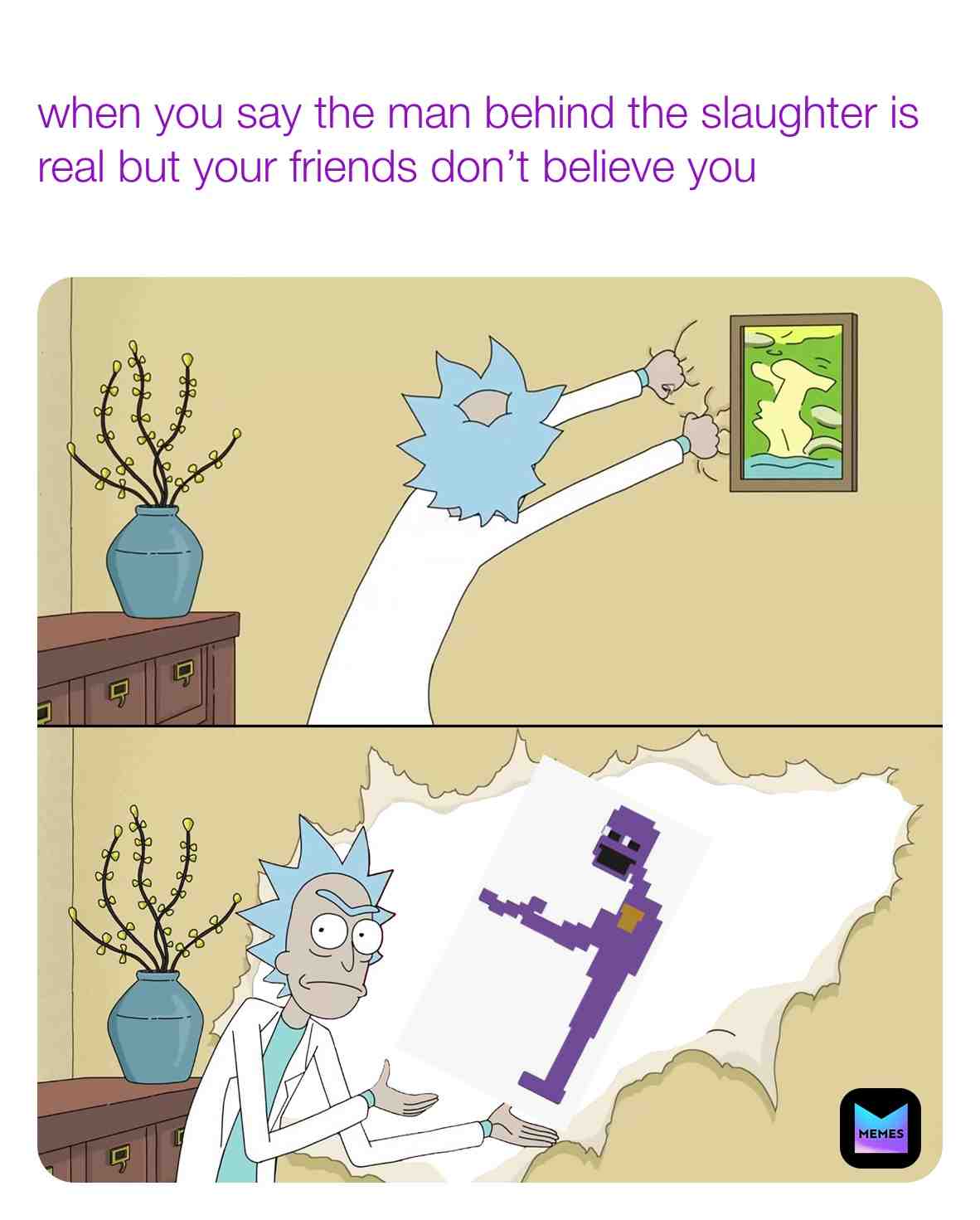 He’s real  ​  #fnaf  #purpleguy