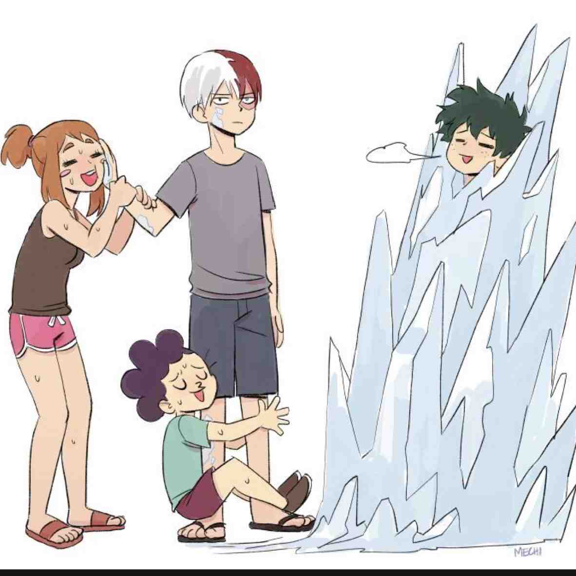 Summer heat got UA like #bnha