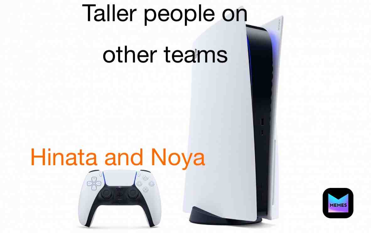 The height difference. I stand in Hinata and Noya’s team I’m really short #haikyuu