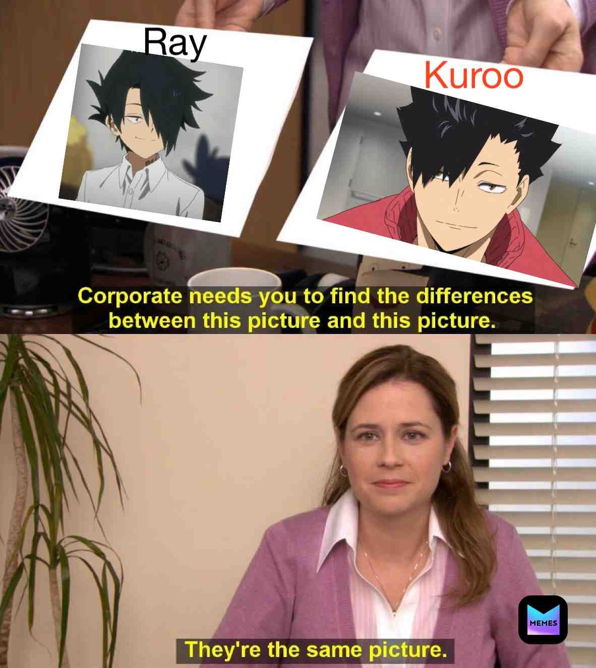 They look so alike #haikyuu #thepromisedneverland