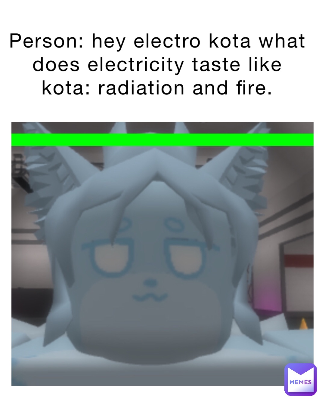 Person hey electro Kota what does electricity taste like Kota