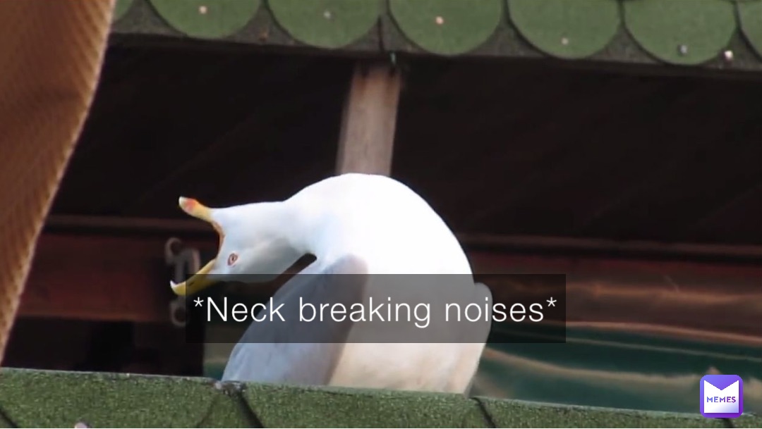 *Neck breaking noises*