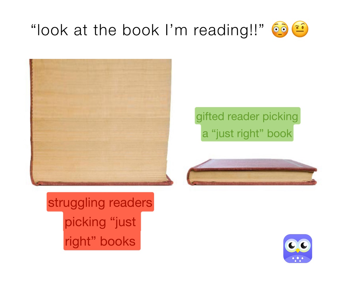 “look at the book I’m reading!!” 😳🤨