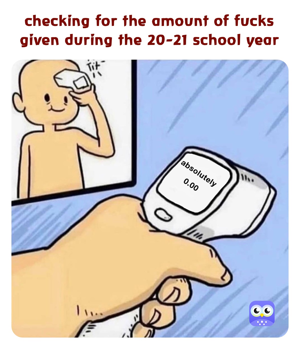 checking for the amount of fucks given during the 20-21 school year 