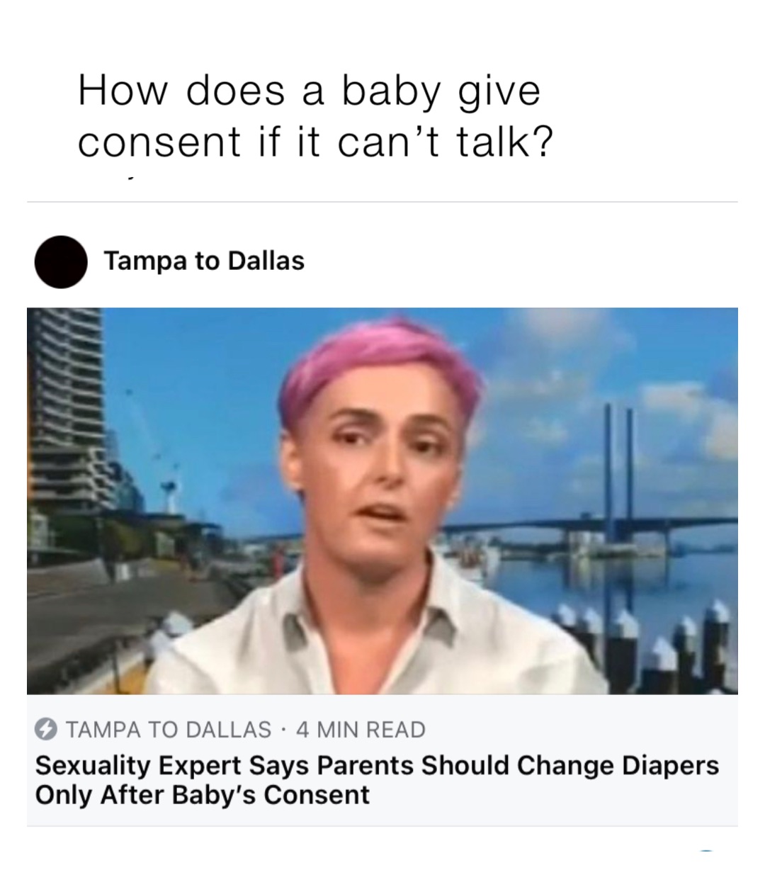 How does a baby give consent if it can’t talk?