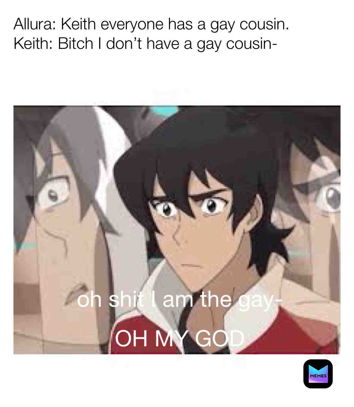  #klance #voltron #lancemcclain #keithkogane #meme