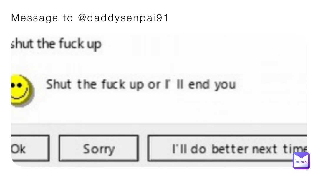 Message to @daddysenpai91