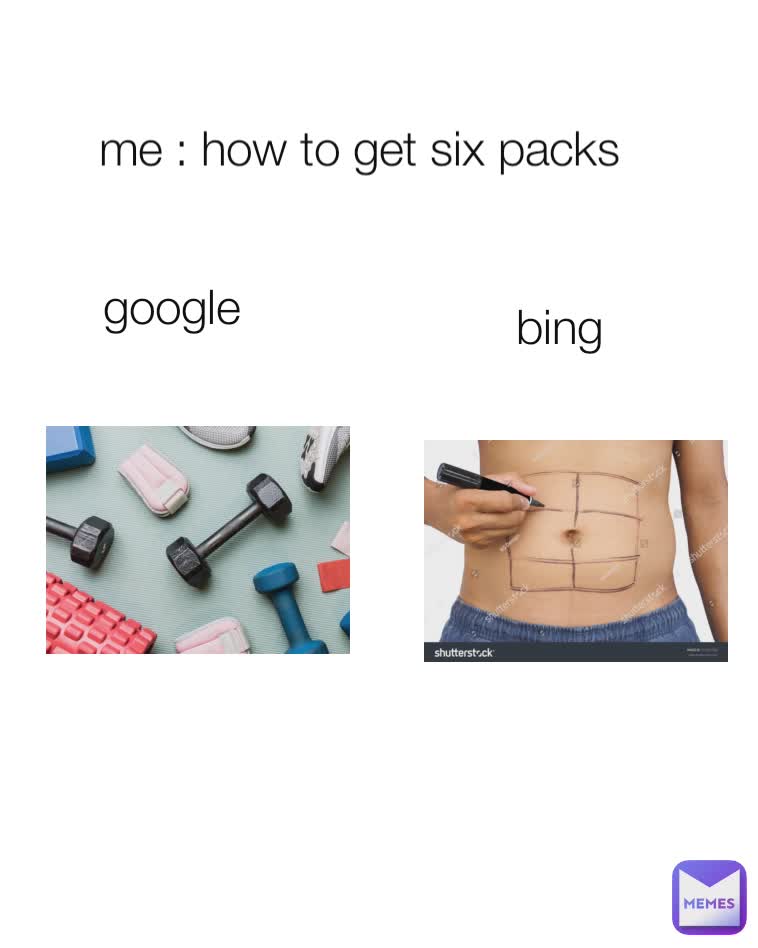 google bing me : how to get six packs