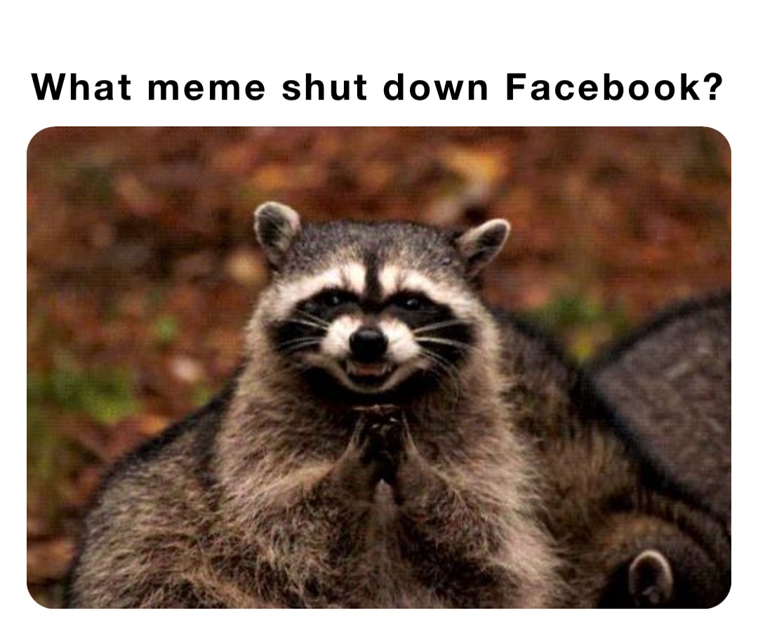 What meme shut down Facebook? | @soldier842003 | Memes