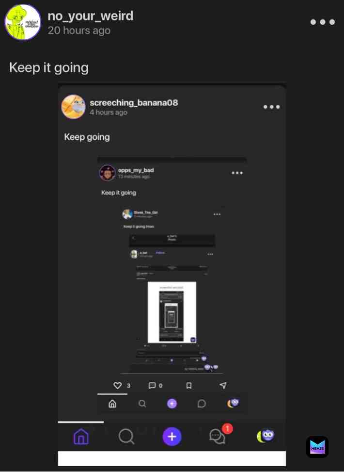 Keep it going