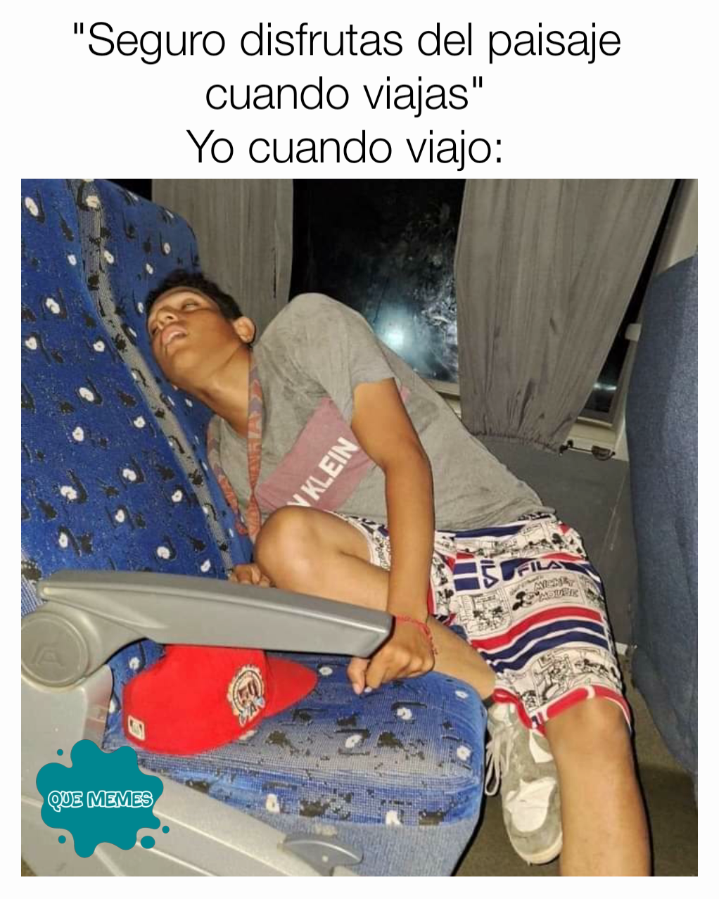 "Seguro disfrutas del paisaje cuando viajas"
Yo cuando viajo: