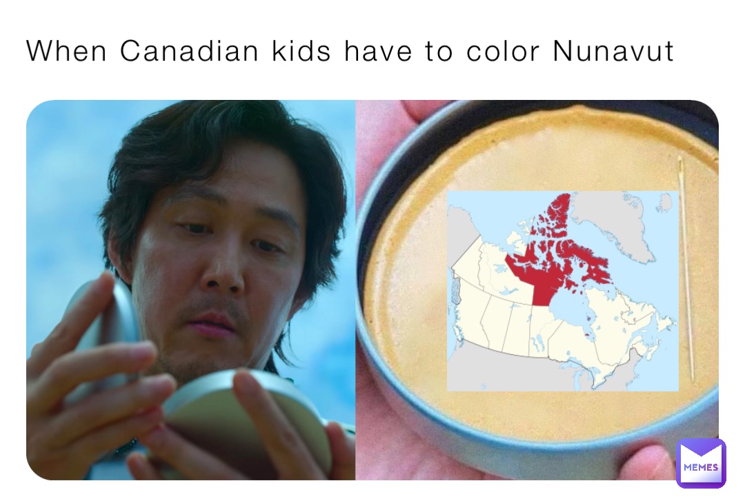 When Canadian kids have to color Nunavut