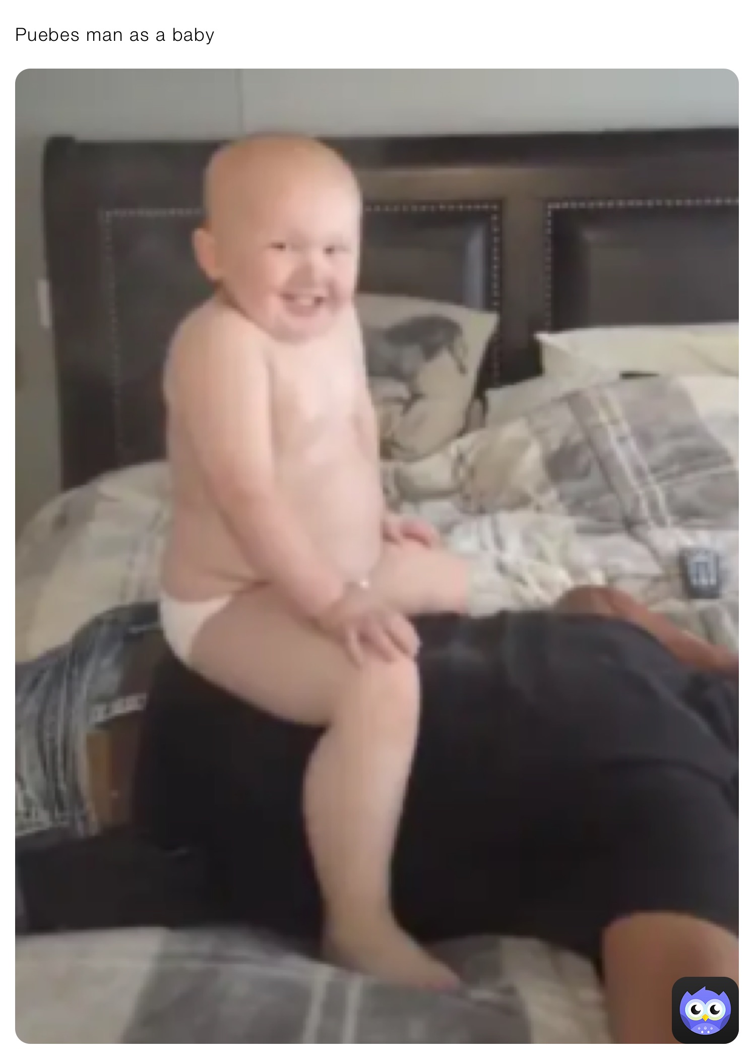 Puebes man as a baby 