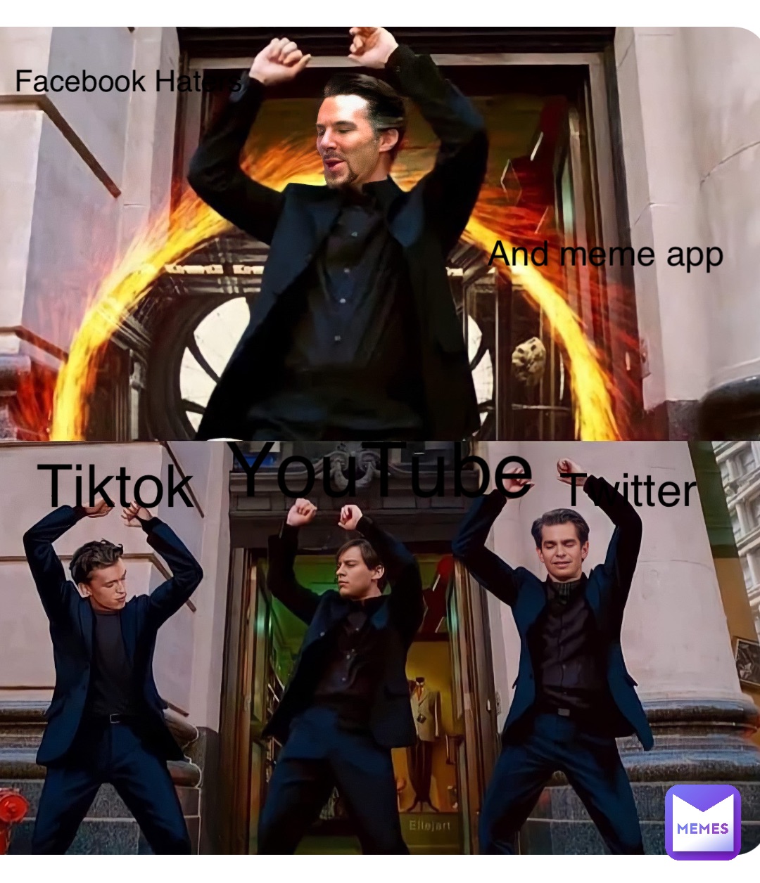 Double tap to edit Facebook Haters Tiktok Twitter YouTube And meme app