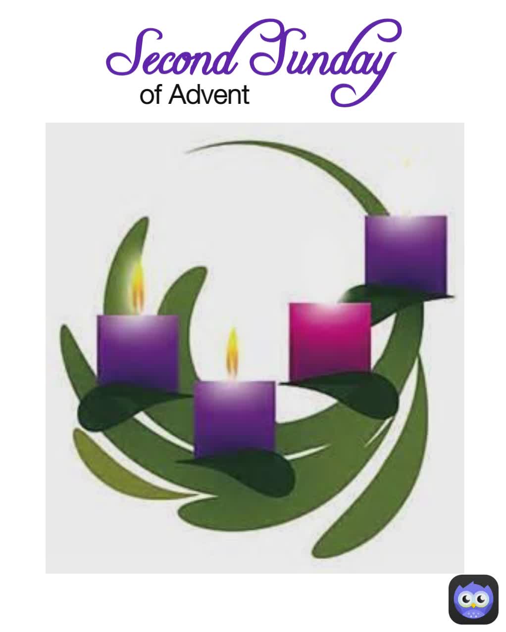 Second Sunday of Advent | @lizpost57 | Memes