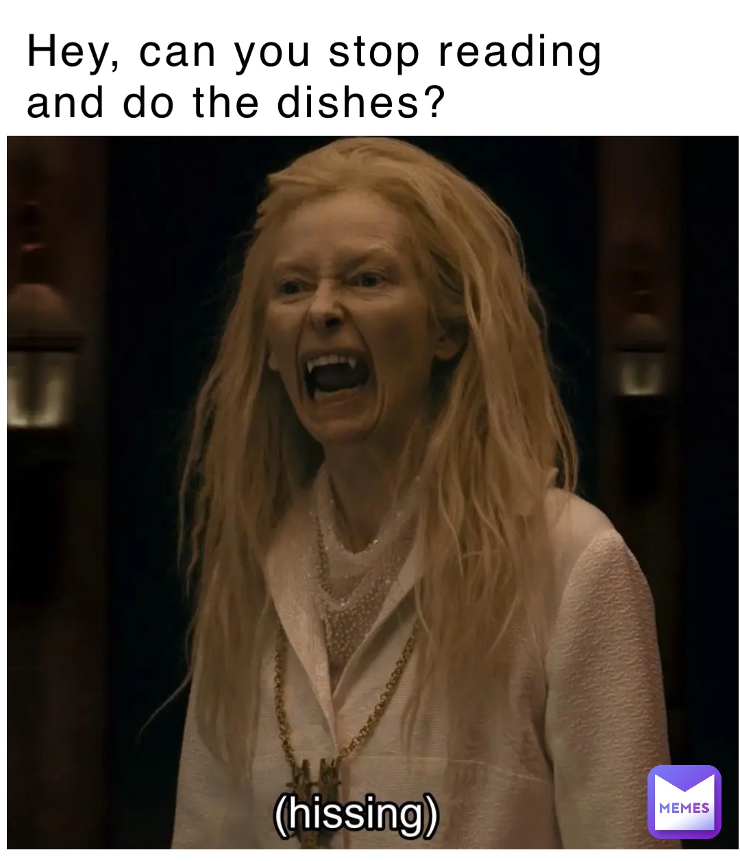 Hey, can you stop reading and do the dishes? Hey, can you stop reading and do the dishes?