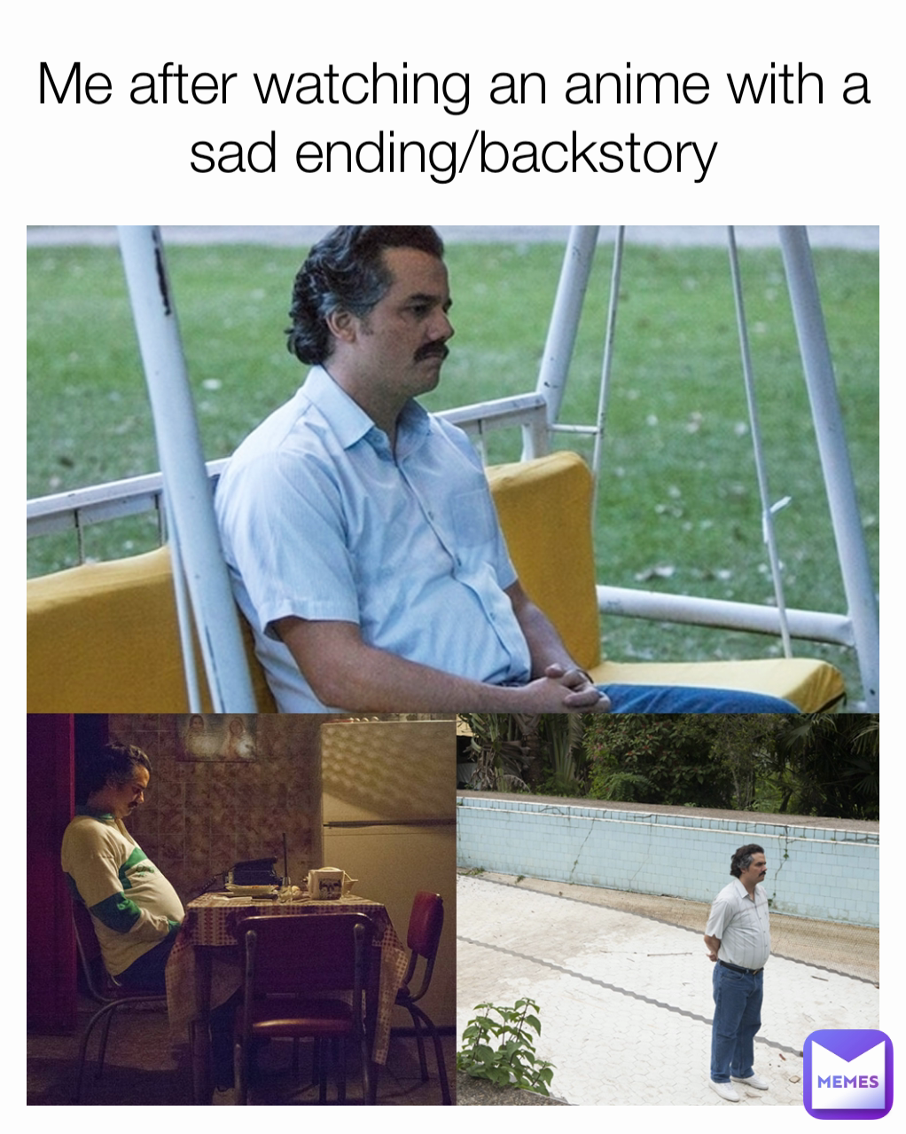 Me after watching an anime with a sad ending/backstory