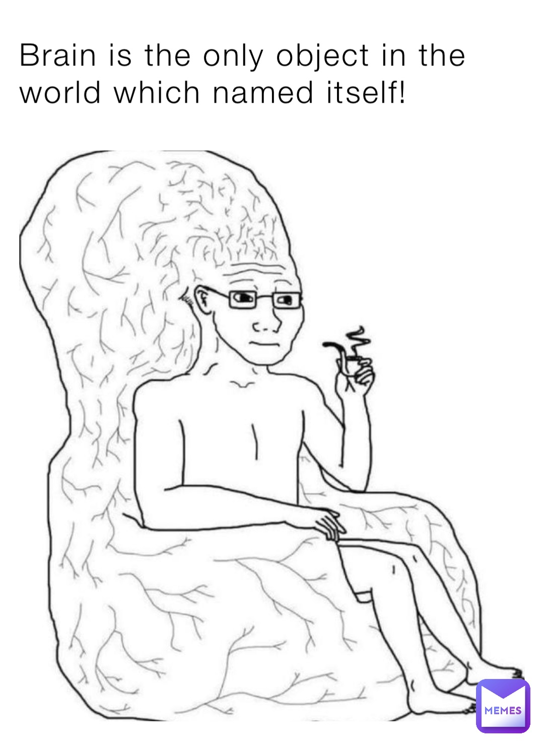 Brain is the only object in the world which named itself!