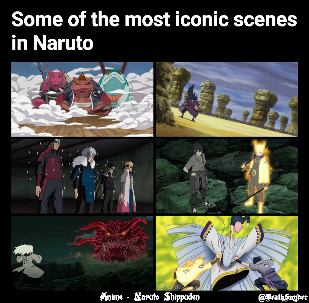 Some of the most iconic scenes in Naruto  @DeathSnyder Anime - Naruto Shippuden