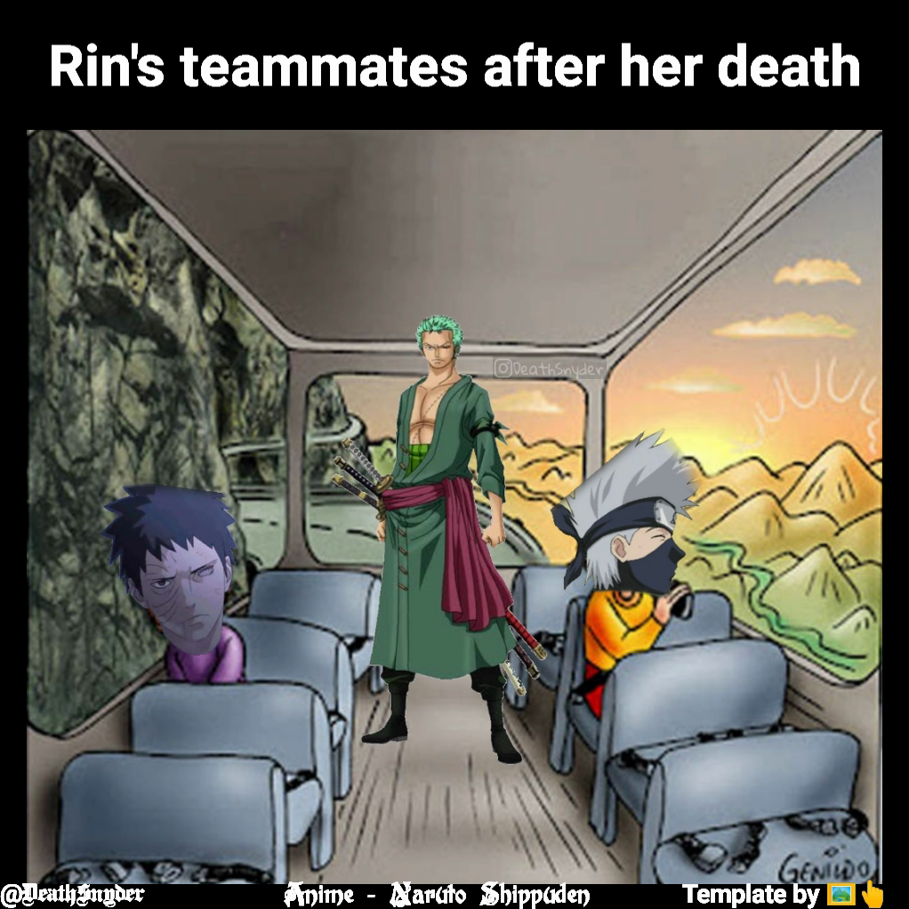 Rin's teammates after her death Anime - Naruto Shippuden Template by 🖼👆 @DeathSnyder 