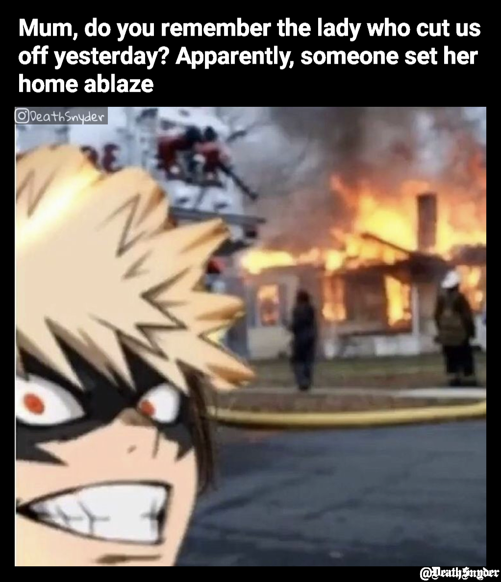  DeathSnyder Mum Do You Remember The Lady Who Cut Us Off Yesterday Apparently Someone Set Her 