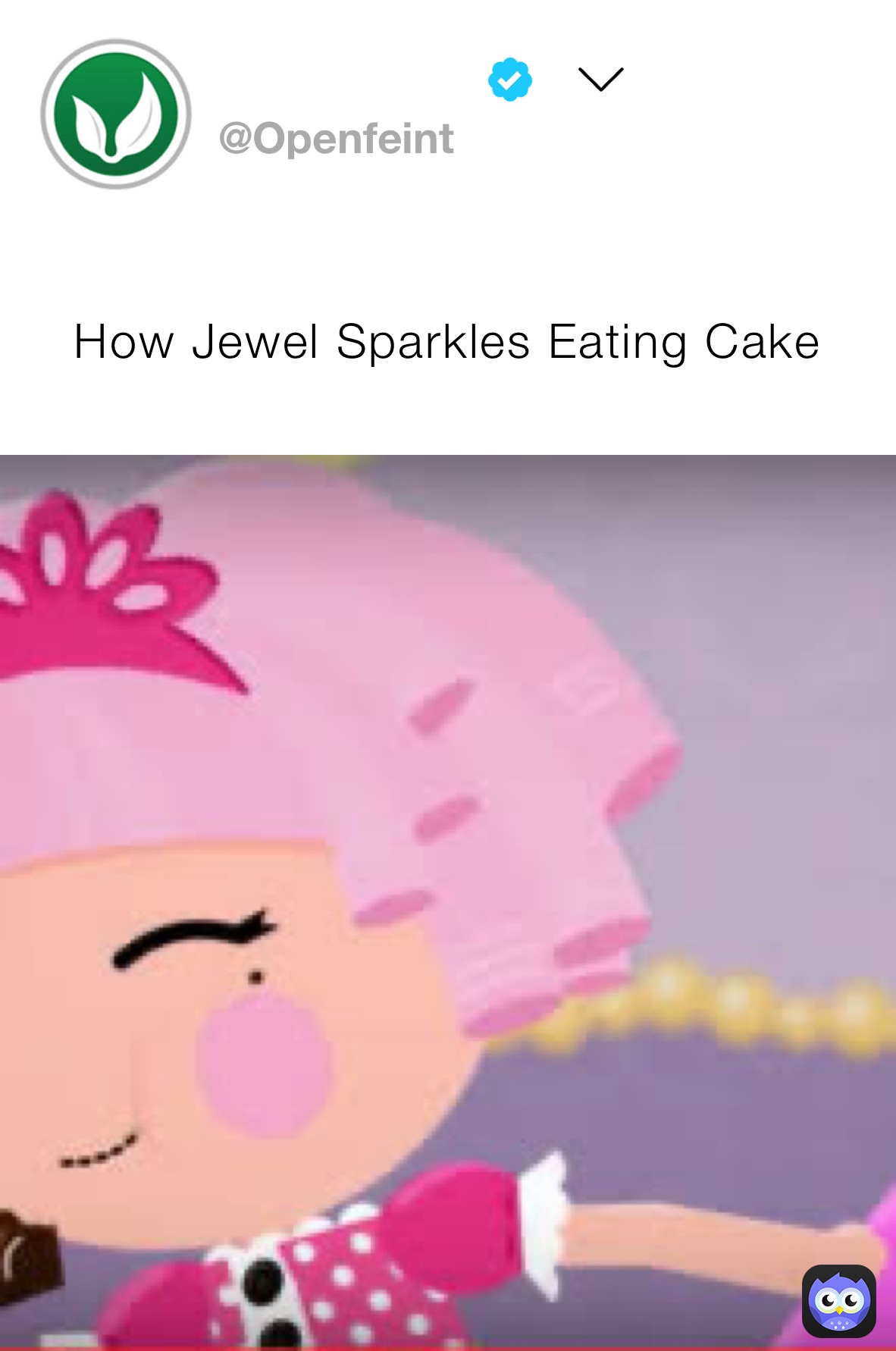 How Jewel Sparkles Eating Cake 