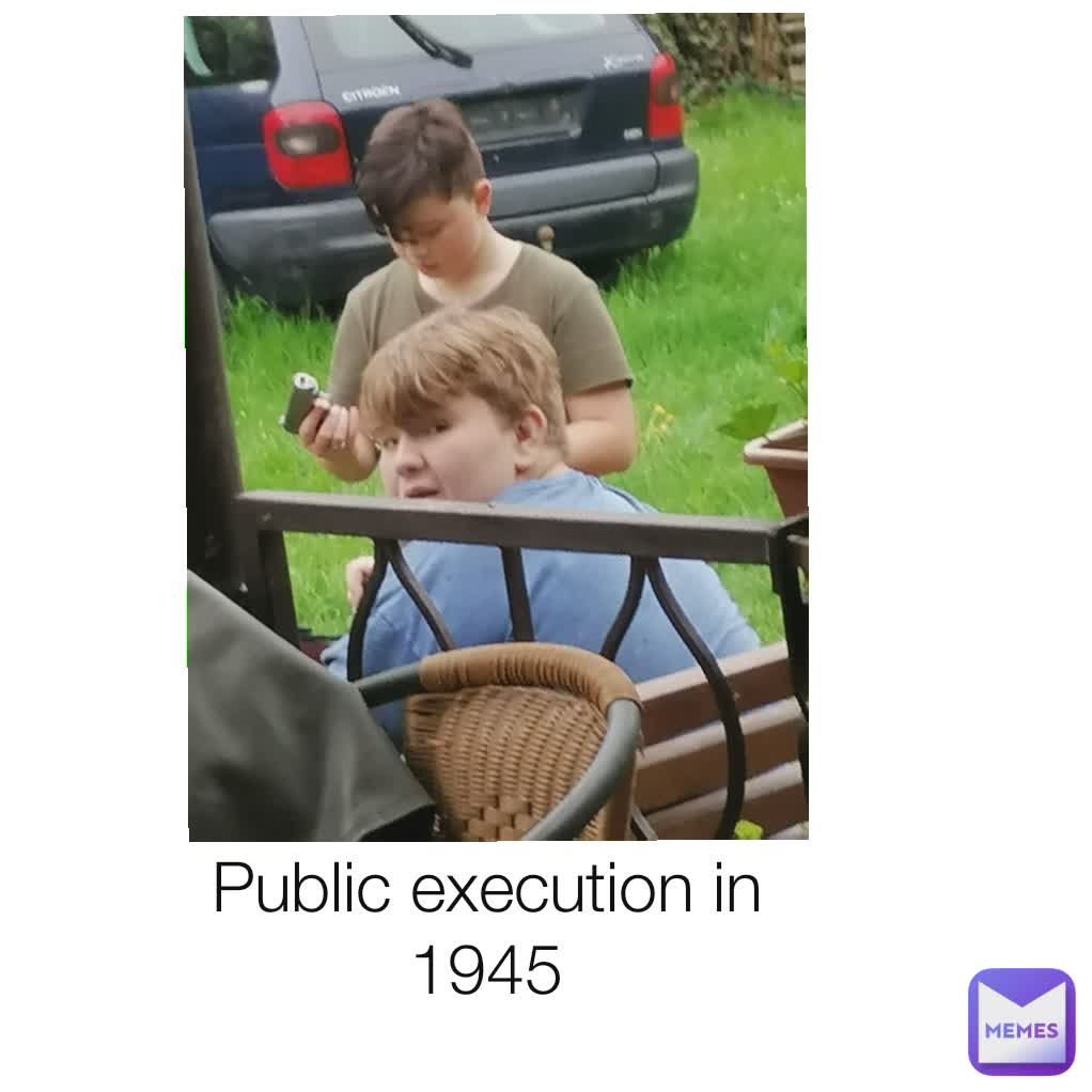 Public execution in 1945