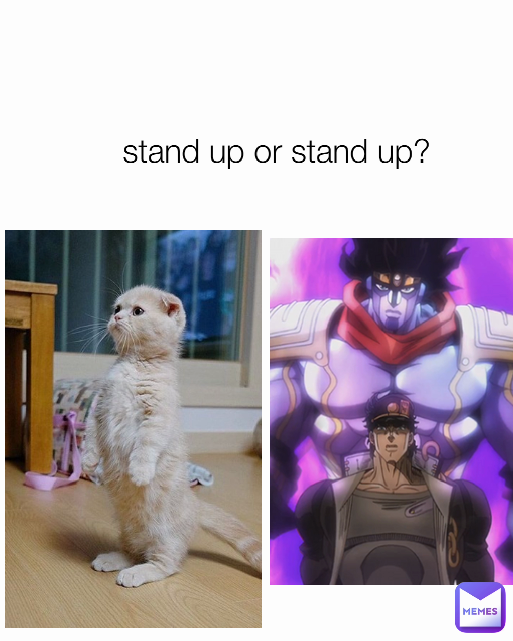stand up or stand up?