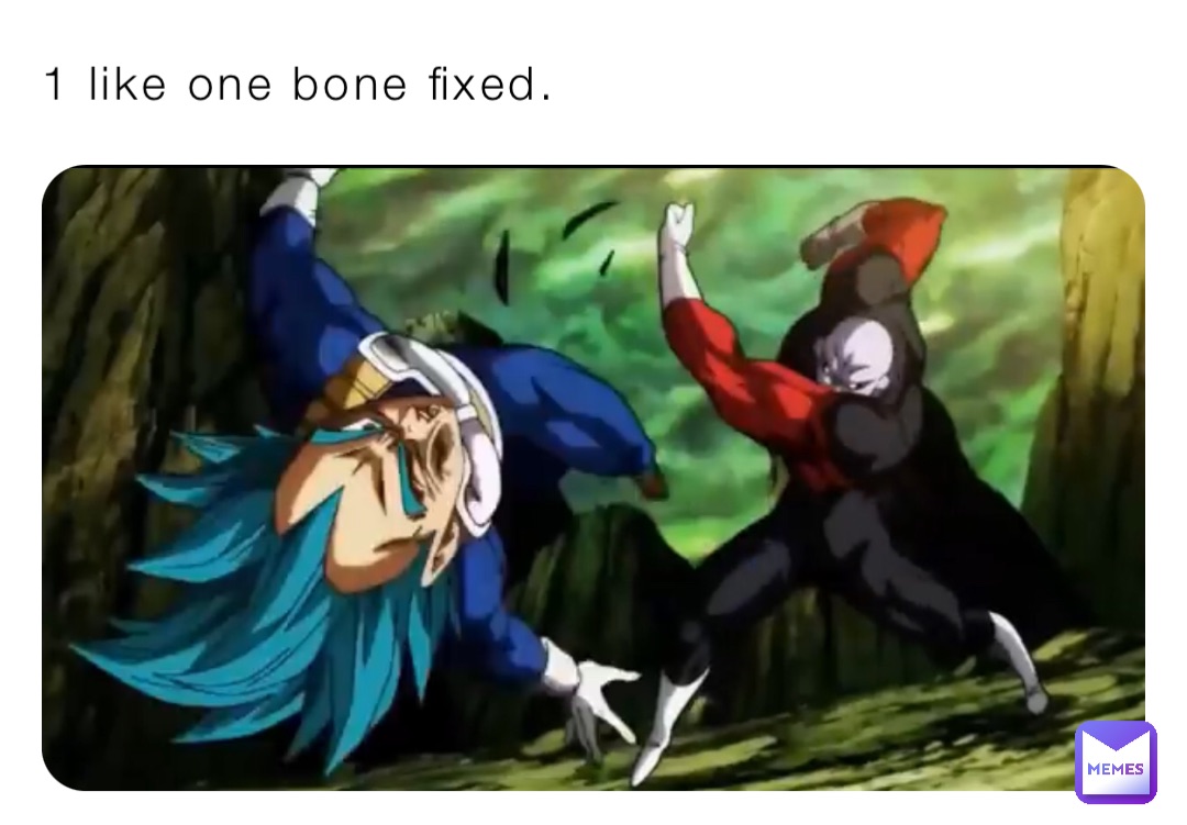 1 like one bone fixed.