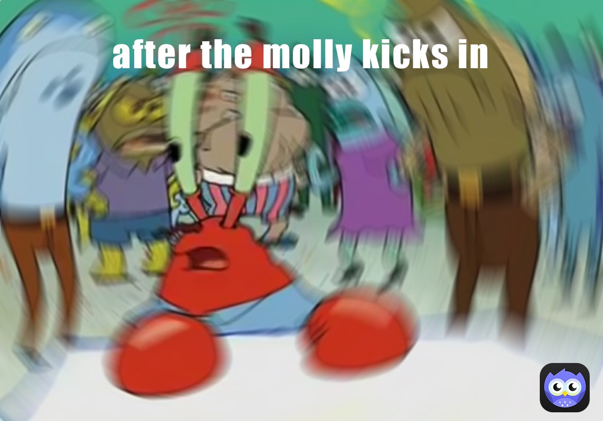 after the molly kicks in 