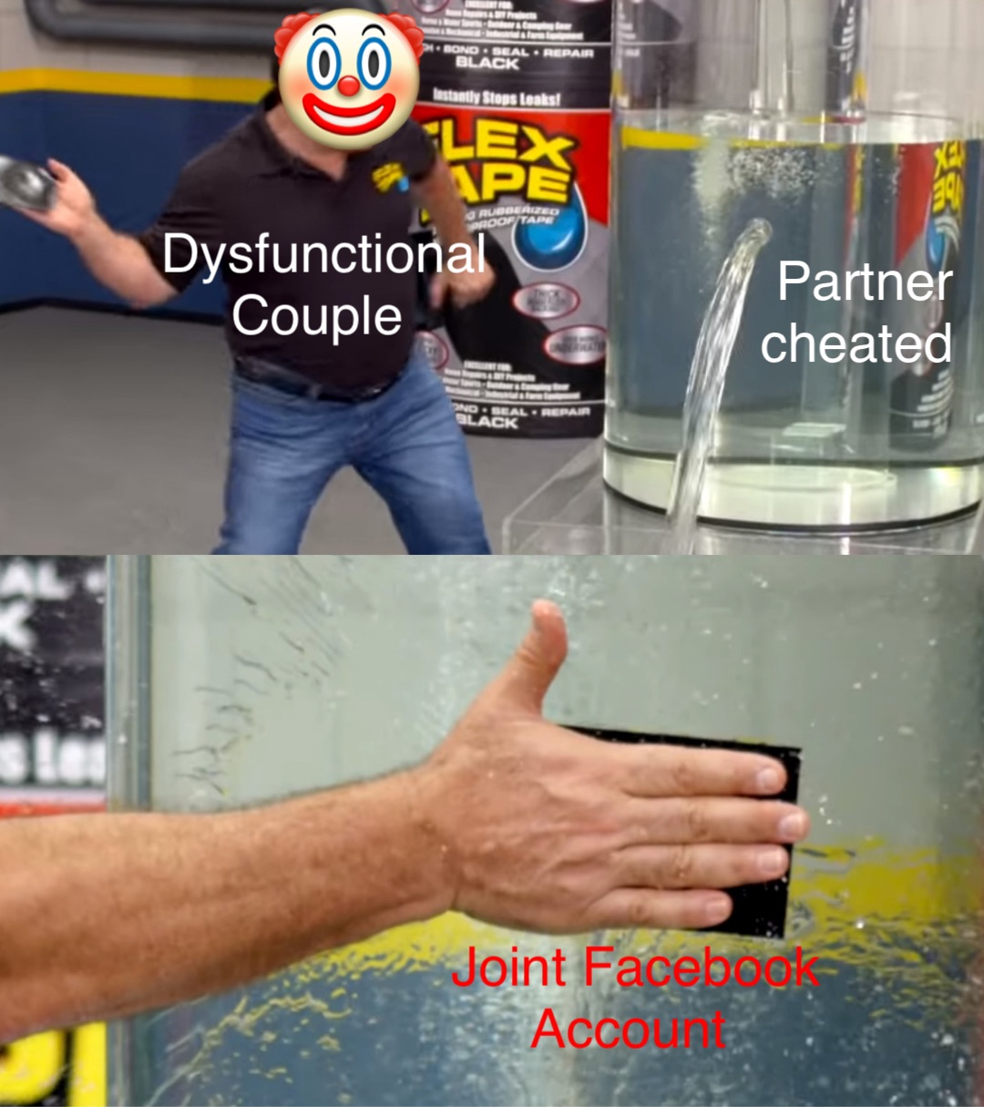 Dysfunctional Couple Partner Cheated 🤡 Joint Facebook Account