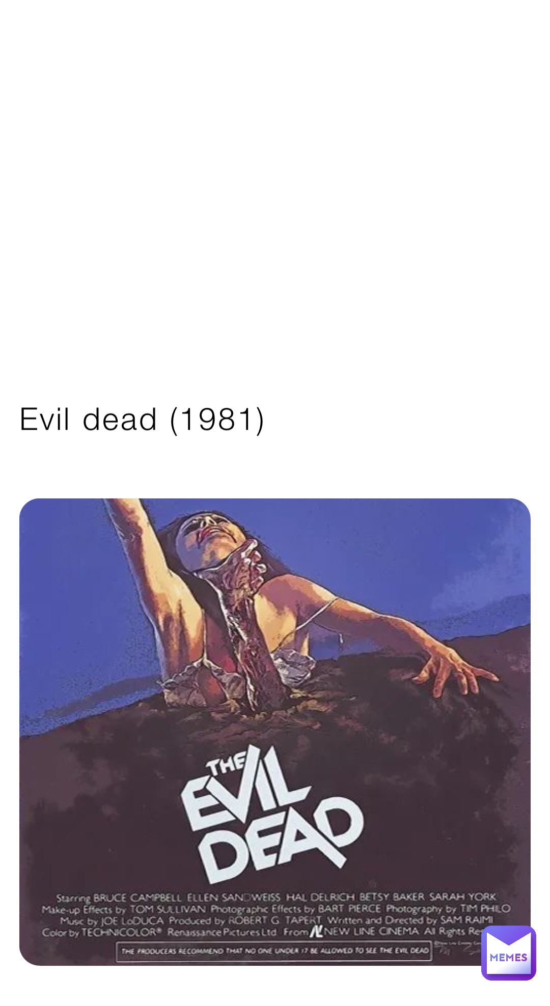 Evil dead (1981)