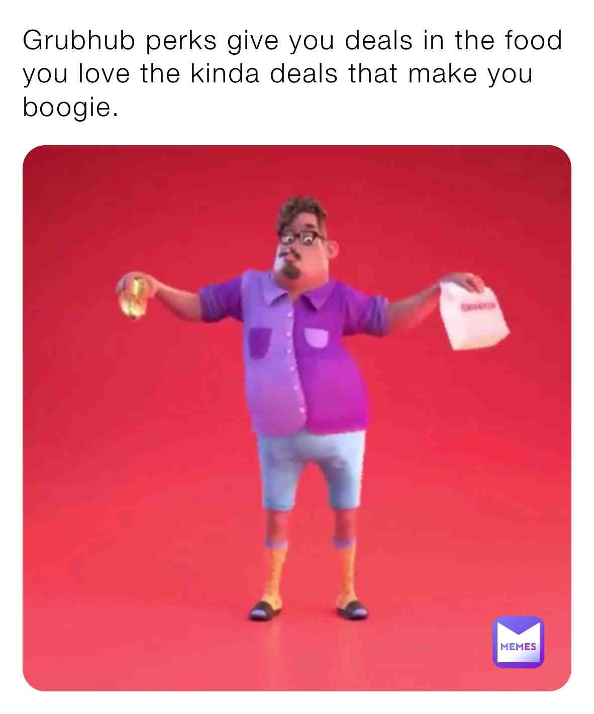 Grubhub Boogie Guy from Grubhub Delivery Dance Commercial #commercial #commercialmeme #grubhub