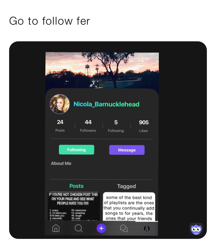 Go to follow fer